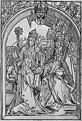 Of Six Mediaeval Women face001, Hrotswitha z Gandersheim