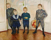 Munch Czterej synowie doktora Maxa Linde (1903)