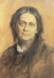 Franz von Lenbach - Clara Schumann (Pastell 1878)