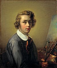 Rudolf Koller, 1844, autoportret w wieku 16 lat